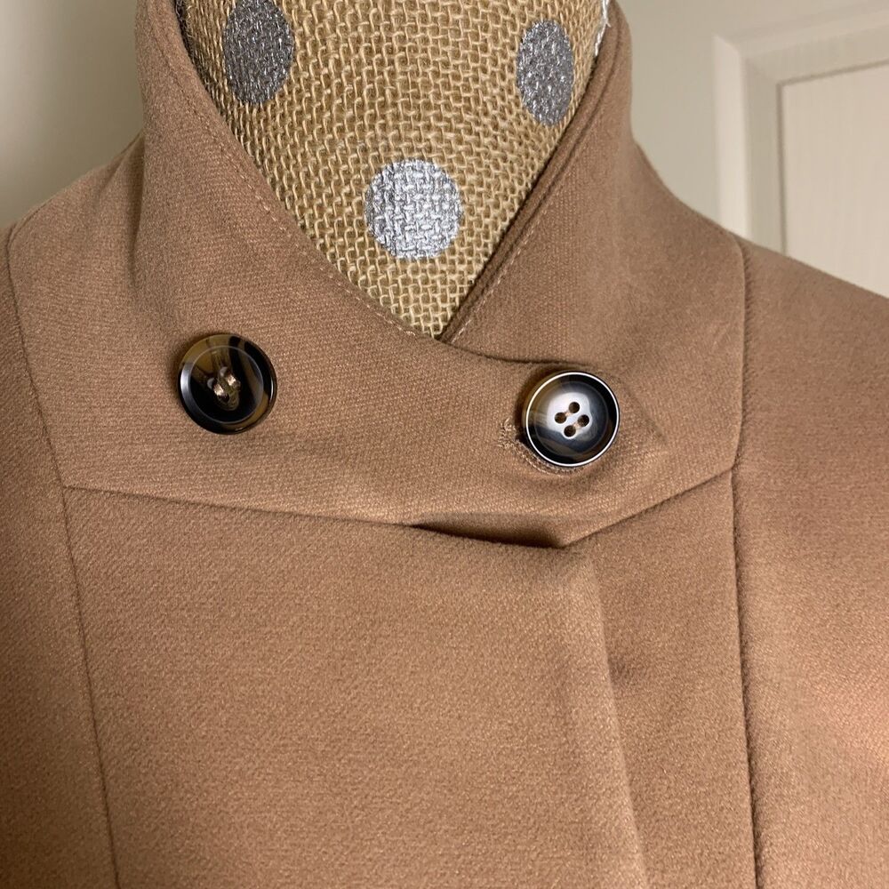 TUCKERNUCK Womens Camel Emerson Coat Dress XXL Career Office Minimalist Preppy - Picture 3 of 16